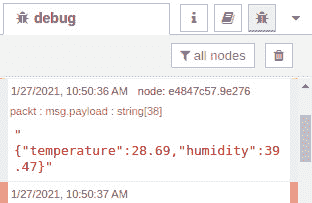 Figure 10.17 – Check the result of the publishing and subscribing