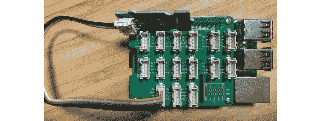 Figure 10.1 – Connecting the temperature/humidity sensor to your Raspberry Pi 