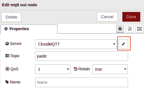 Figure 11.11 – Clicking the Edit button to open the Properties settings  
