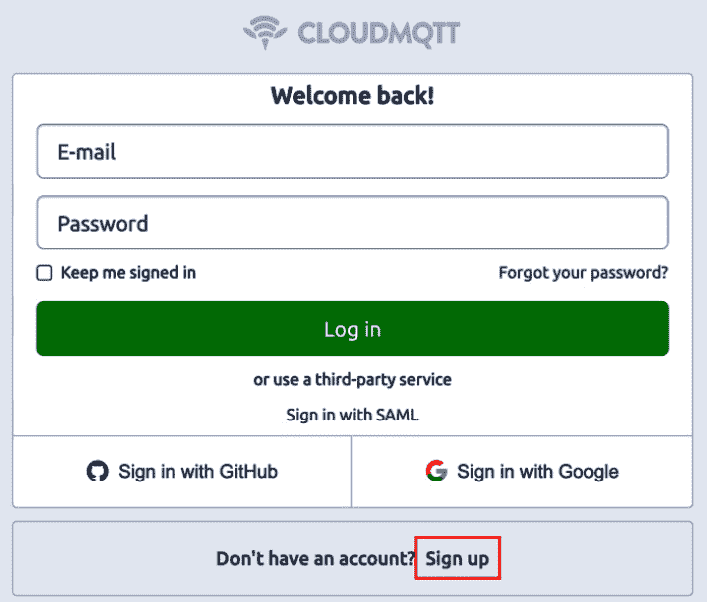 Figure 11.4 – Creating your account 