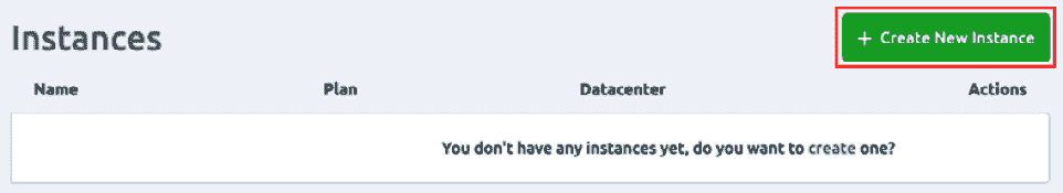 Figure 11.5 – Creating a new instance 
