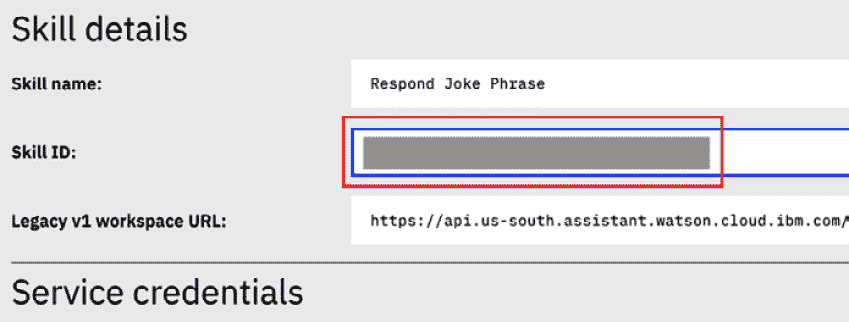 Figure 12.21 – Check and note the Skill ID 