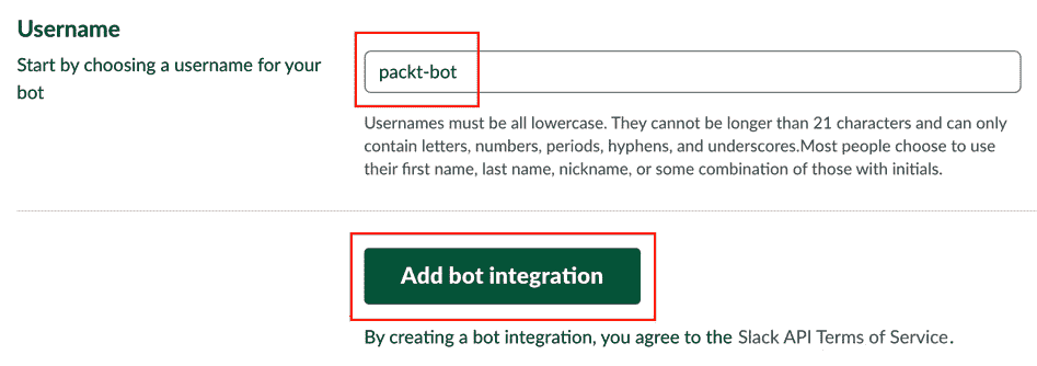 Figure 12.30 – Set your bot name 
