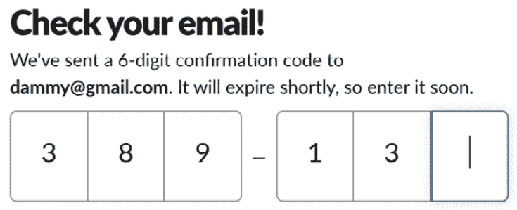 Figure 12.4 – Enter the verification code 