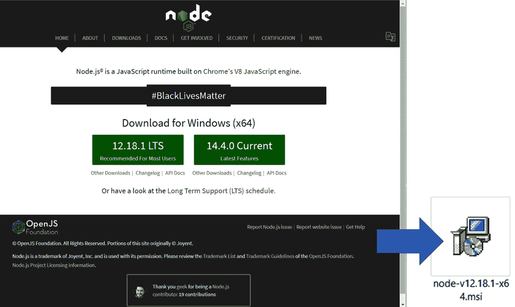 Figure 2.1 – Choosing a Recommended version installer 