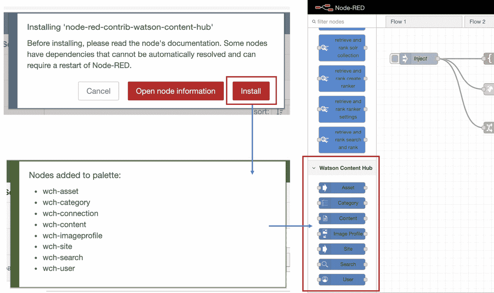 Figure 4.15 – Nodes you have installed are added to your palette