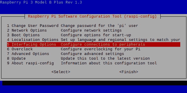 Figure 5.5 – Software configuration tool 