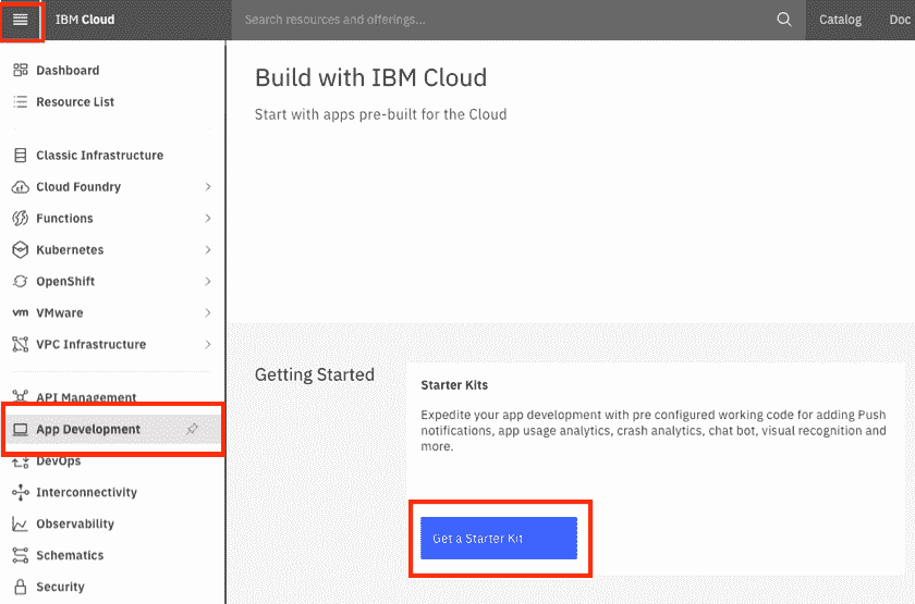Figure 6.3 – Get a Starter Kit button 