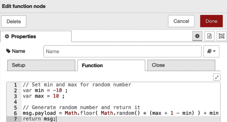 Figure 6.40 – Code for generating a random number 