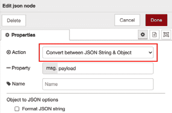 Figure 7.10 – Checking the Action property 