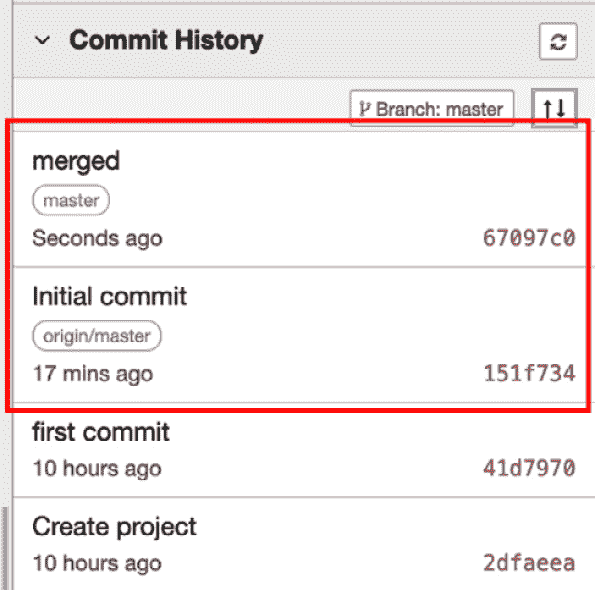 Figure 8.20 – Merged remote and local repositories 