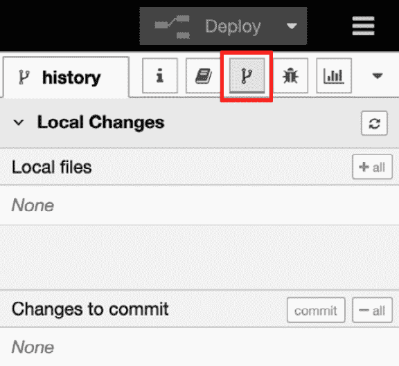 Figure 8.3 – Project history panel 