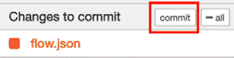 Figure 8.7 – Clicking the commit button to commit the file 