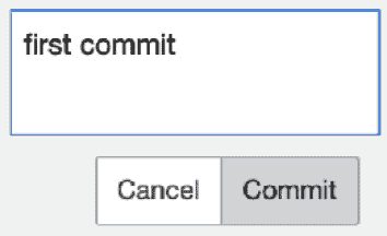 Figure 8.8 – Clicking the Commit button to complete the commit process 